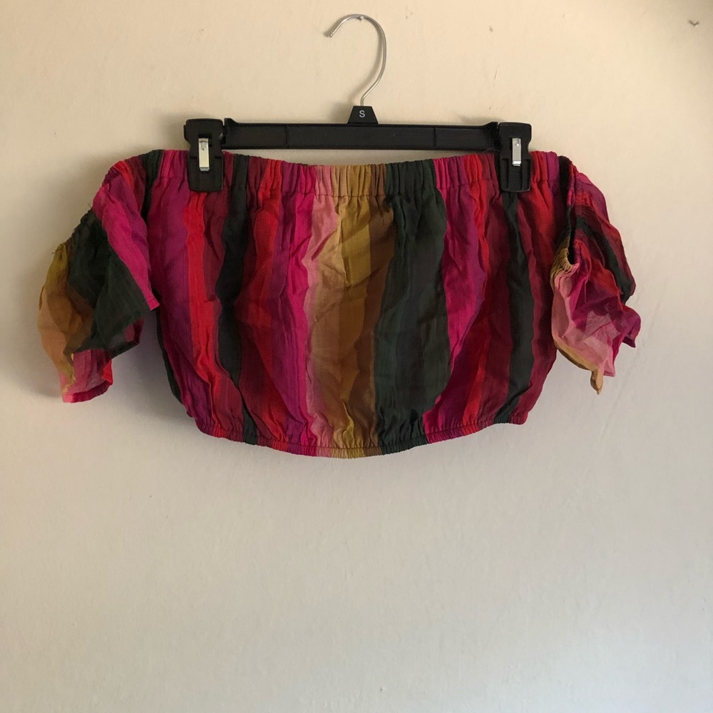 Off the shoulder crop top (NWT)